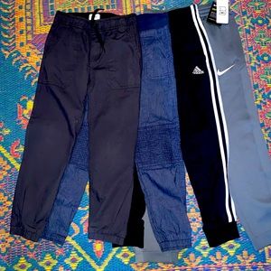 4 pairs size 8 boys pants, addidas, Nike, old navy, Zara